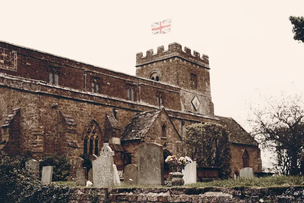 Etheldreda Církev Horley Oxfordshire Tmavě Helloween Styl Anglii — Stock fotografie