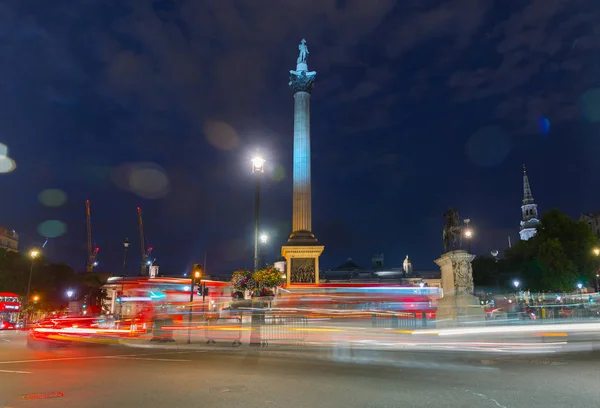 Kolumna Nelsona Trafalgar Square Londynie Wielka Brytania — Zdjęcie stockowe