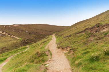 Seçme St Agnes ve Şapel Porth Atlantik Okyanusu kıyısında, Cornwall, İngiltere, Amerika Birleşik Devletleri
