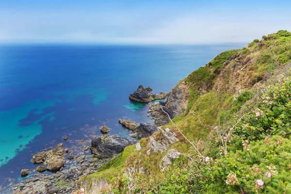 Popular Heritage Coast Océano Atlántico Cornwall Inglaterra Reino Unido — Foto de Stock