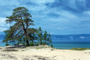 Kõyõ alanlarõ Olkhon Adası, Baykal Gölü. Rusya