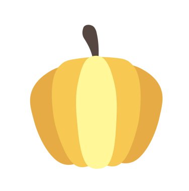 bir kabak vektör Illustration. Bir logo veya çocuklar için basit bir minimalist illüstrasyon