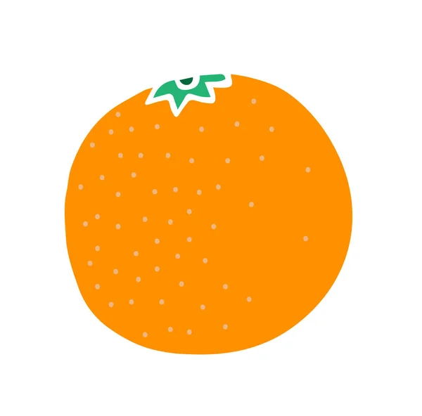 Милый векторный оранжевый, для обучения детей, для дизайна, иллюстрации книг, фруктов, танжерина — стоковый вектор