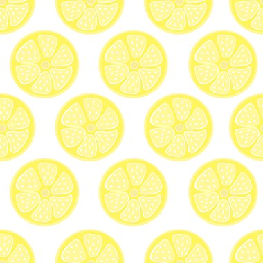 Sarı narenciye sorunsuz arka plan, şık, basit vektör limon arka plan, taze yaz vitamini