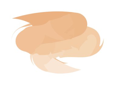 Vektör suluboya soyut fırça tasarımı. Modaya uygun logo kozmetik tozu. bej etiket tasarımını nazik