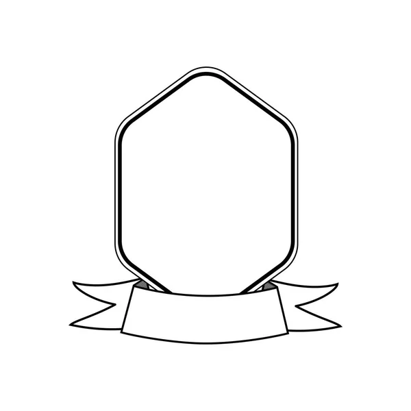 Шестиугольник с закругленными краями. лента. элегантный логотип. дизайн логотипа моды. абстрактная иллюстрация формы линии. Метка, элемент дизайна, рамка . — стоковый вектор