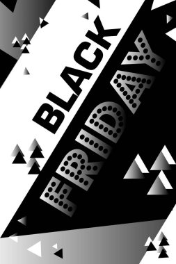 Poster alışveriş siyah Cuma. indirimli gün trendy modern Flyer. Reklam için broşür