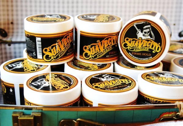 stock image gel for male styling - SuaVecito. SuaVecito pomade strong firme hold. trendy barbershop styling