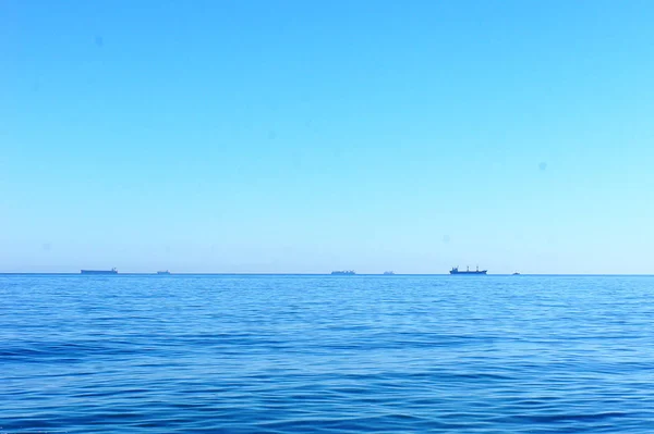 horizon of the blue sea