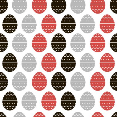 Vektör arka plan yumurta Paskalya. Dekor, ambalaj, tasarım için yumurta ile şenlikli arka plan.