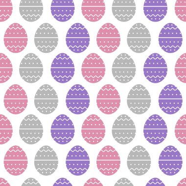 Vektör arka plan yumurta Paskalya. Dekor, ambalaj, tasarım için yumurta ile şenlikli arka plan.