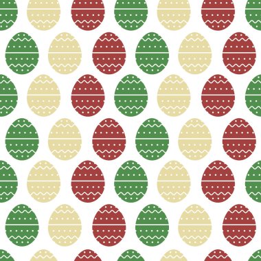 Vektör arka plan yumurta Paskalya. Dekor, ambalaj, tasarım için yumurta ile şenlikli arka plan.