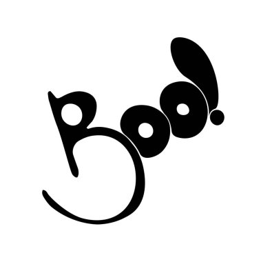 Cadılar Bayramı yazıtları vektör booo. Cadılar Bayramı yazıtları vektör booo