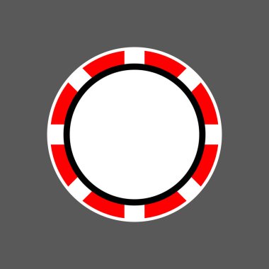 kumarhane fişleri. üst görünüm. vektör poker çipi. Simge.