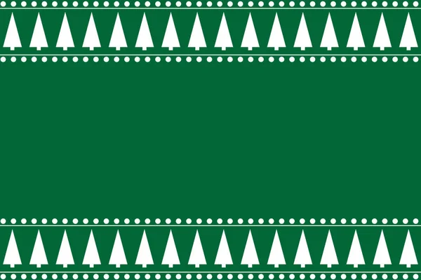 Grün nahtlos mit Winter-Design Weihnachtsbaum Textur in traditionellen — Stockvektor