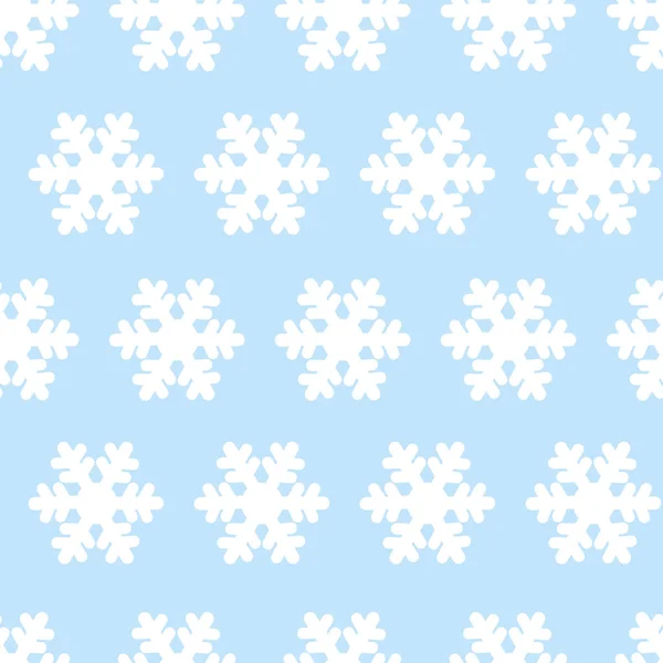 Weiße Silhouette Schneeflocken Vektor blauen Hintergrund. Geschenkpapier-Design. Geschenkverpackung. Frohe Weihnachten und ein gutes neues Jahr. Winterschnee — Stockvektor