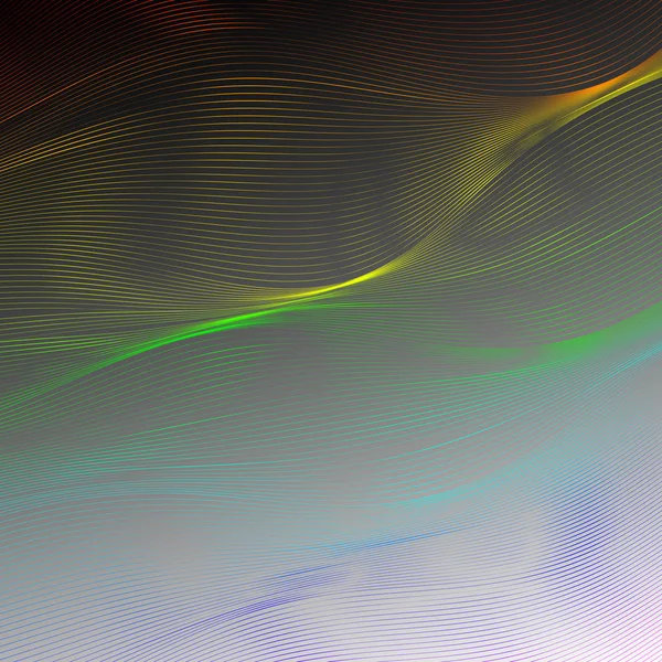 Fumée vectorielle ondulée aux couleurs arc-en-ciel — Image vectorielle
