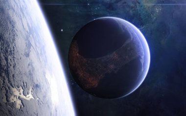 Uzayın derinliklerinde yaşayan bir gezegen. Bilim kurgu