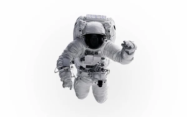 Astronauta aislado sobre fondo blanco —  Fotos de Stock