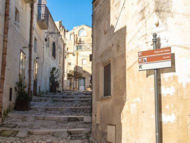 Matera'nın sokak tabelaları