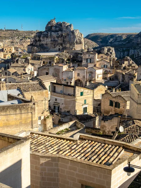 Cityscape z Matery, Sassi di Matera, Evropské hlavní město kultury na 2019 — Stock fotografie