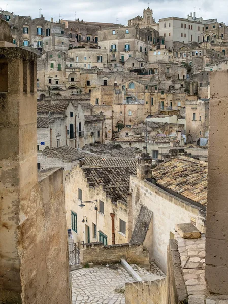 Veduta dei tetti di Matera — Foto Stock