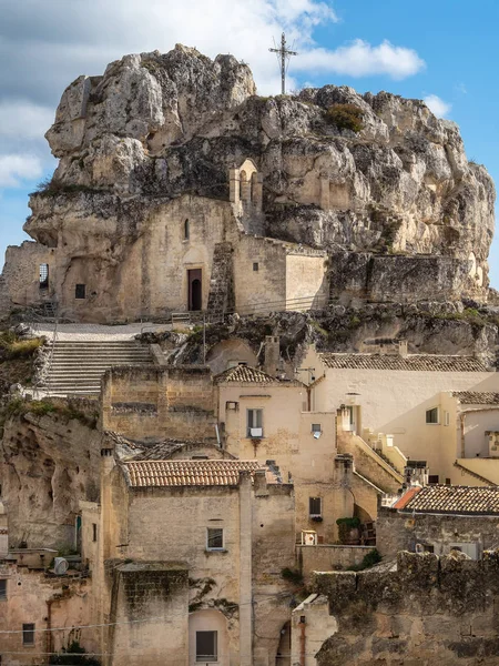 Stenen kerk in Matera Stockfoto