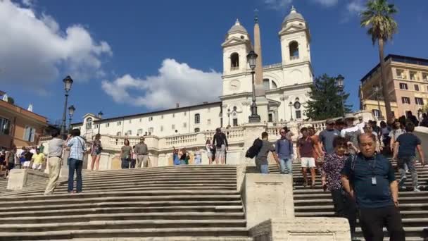 Roma Settembre 2019 Punto Vista Umano Una Persona Che Cammina — Video Stock