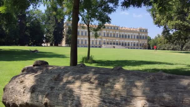 Monza Agosto 2019 Panoramica Nel Parco Della Villa Reale Monza — Video Stock