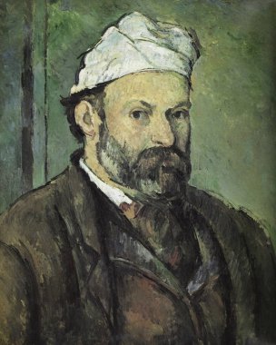 Paul Cezanne. Selfportrait resim.