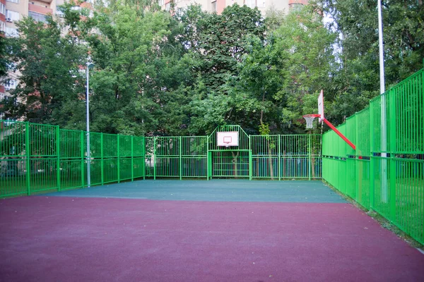 Basketbalveld Het Erf Moskou — Stockfoto