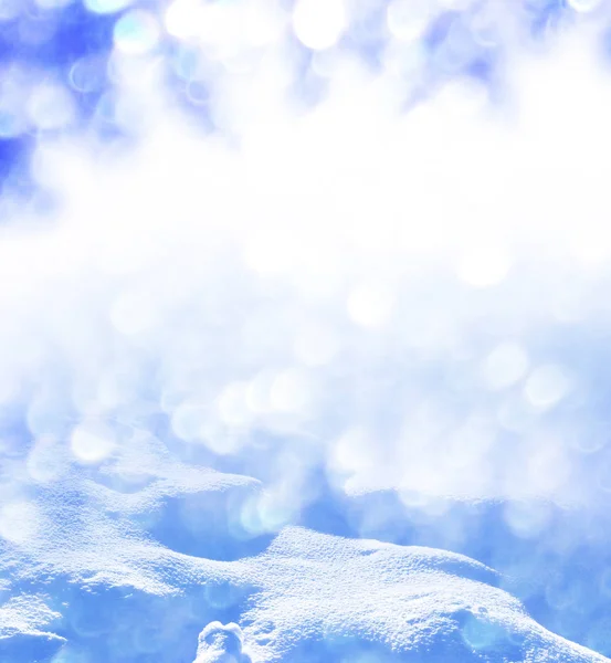 Julkort Med Gran Grenar Vinter Bakgrund — Stockfoto