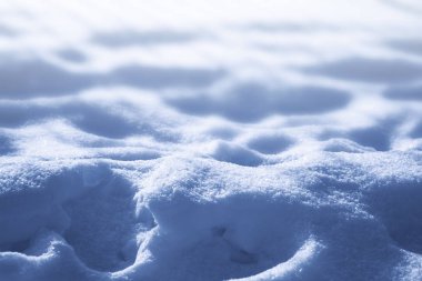 Geçmişi. Kış manzarası. Karların dokusu.