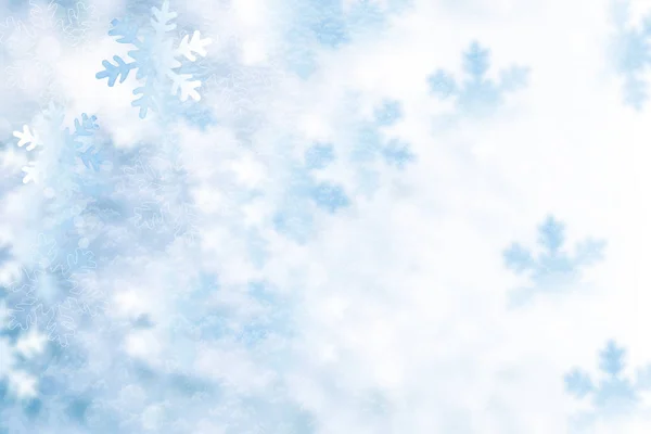 Λευκό Αφράτο Νιφάδες Χιονιού Στο Χιόνι Χειμώνας Χριστούγεννα Φόντο — Φωτογραφία Αρχείου