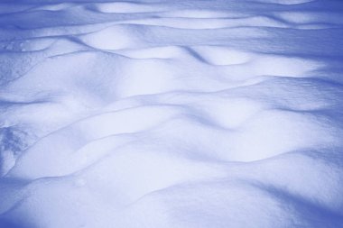 Geçmişi. Kış manzarası. Karların dokusu.