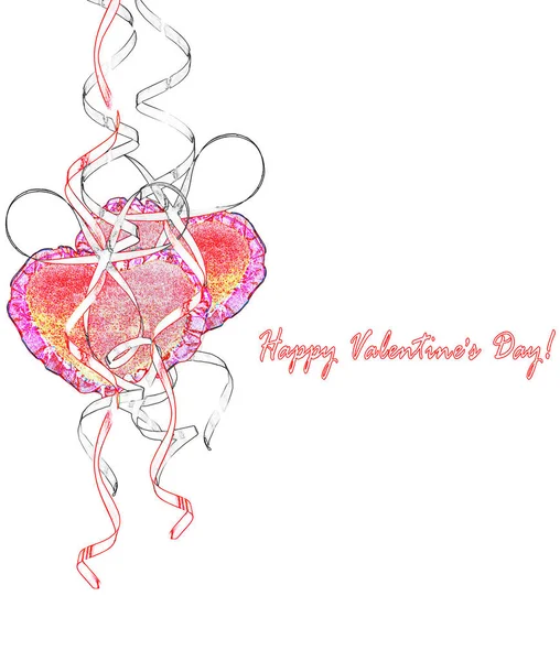 День Святого Валентина Сердце — стоковое фото