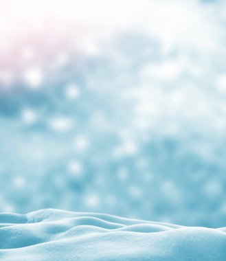 Geçmişi. Kış manzarası. Karların dokusu.