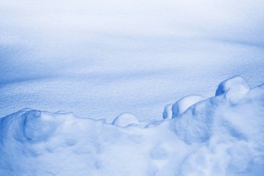 Geçmişi. Kış manzarası. Karların dokusu.