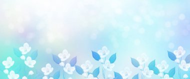 Beyaz yasemin. Narin bahar çiçekleri dalları