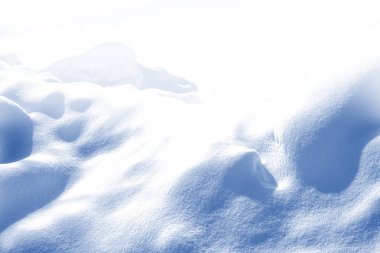 Geçmişi. Kış manzarası. Karların dokusu.