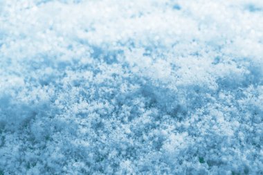 Geçmişi. Kış manzarası. Karların dokusu.