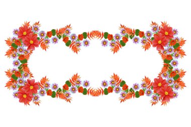 Doğal çiçek sonbahar arka plan. Parlak renkli çiçekler.