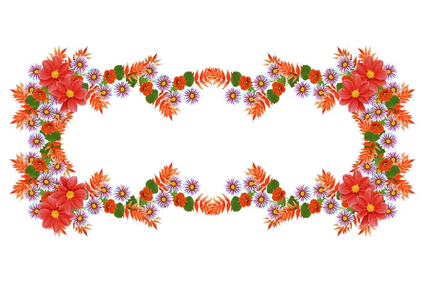 Doğal çiçek sonbahar arka plan. Parlak renkli çiçekler.