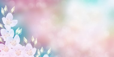 Yasemin şube hassas bahar çiçekleri beyaz