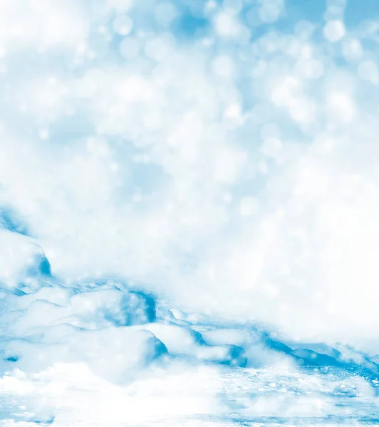 Blur Background Paisagem Inverno Textura Neve Exterior — Fotografia de Stock