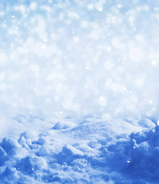 Fondo Desenfocado Paisaje Invernal Textura Nieve Exterior — Foto de Stock