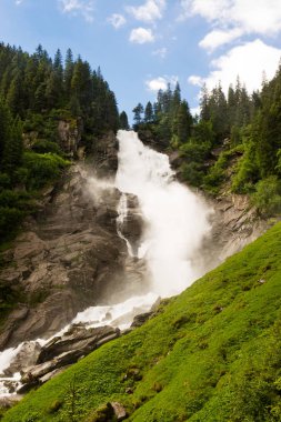 Krimml şelaleler, bu köyü Krimml Salzburg, Avusturya yüksek şelaleler vardır