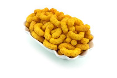 Fıstık çevirir, fast food beyaz arka plan üzerinde Kapat