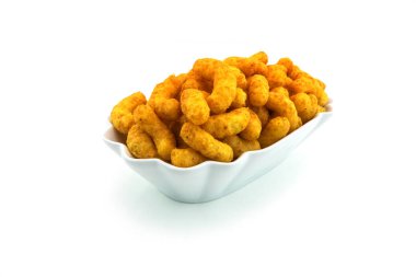 Fıstık çevirir, fast food beyaz arka plan üzerinde Kapat