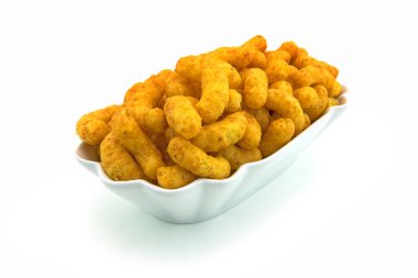 Fıstık çevirir, fast food beyaz arka plan üzerinde Kapat